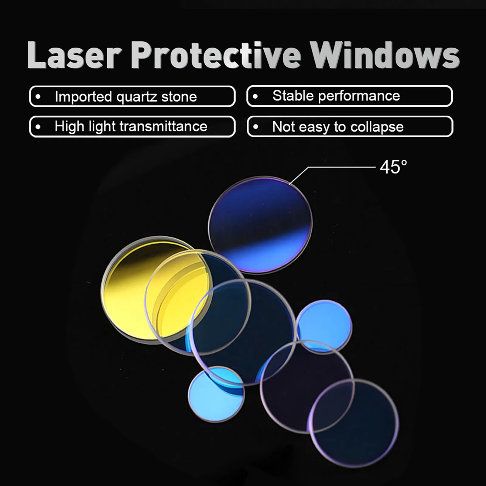 Laser Lens Protective Windows for Raytools Precitec Bodor WSX HSG HAN Fiber Cutting Parts