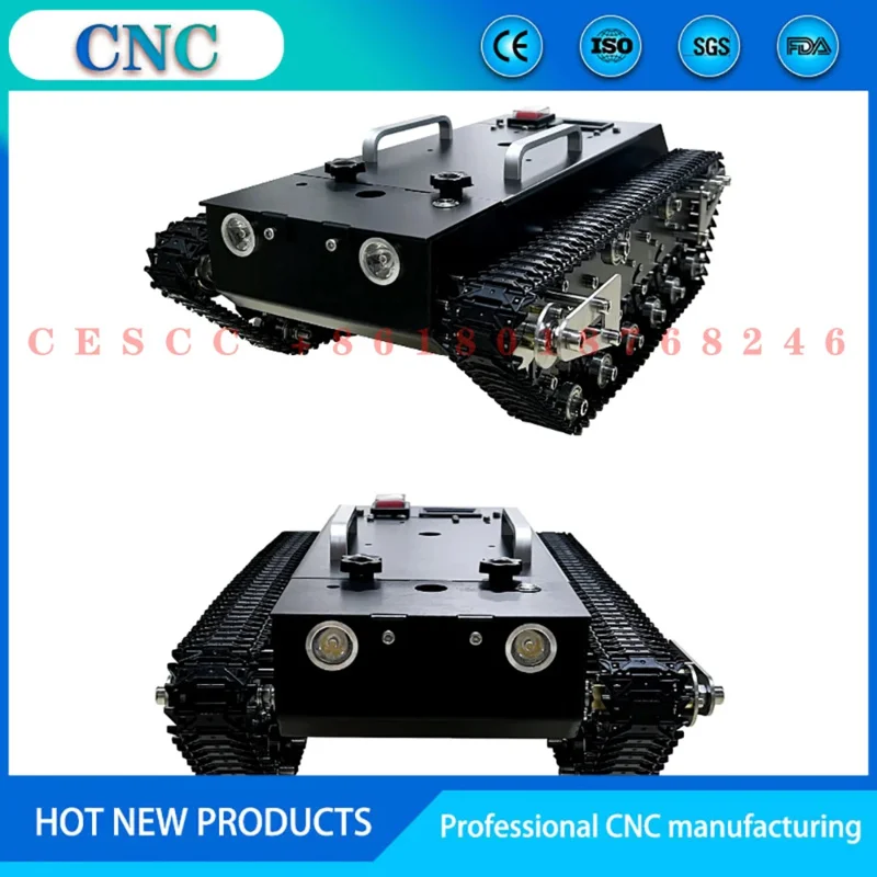 

WT200S full metal tracked off-road chassis Remote control independent suspension shock absorption open source development platfo