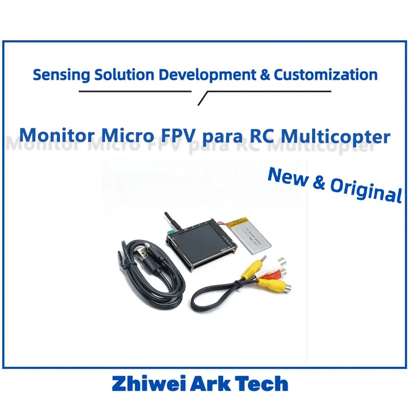 

5.8G 56CH FPV Monitor for RC Drone, 2.4" LCD Screen with Auto Scan, Built-in Battery, 320x240 Resolution