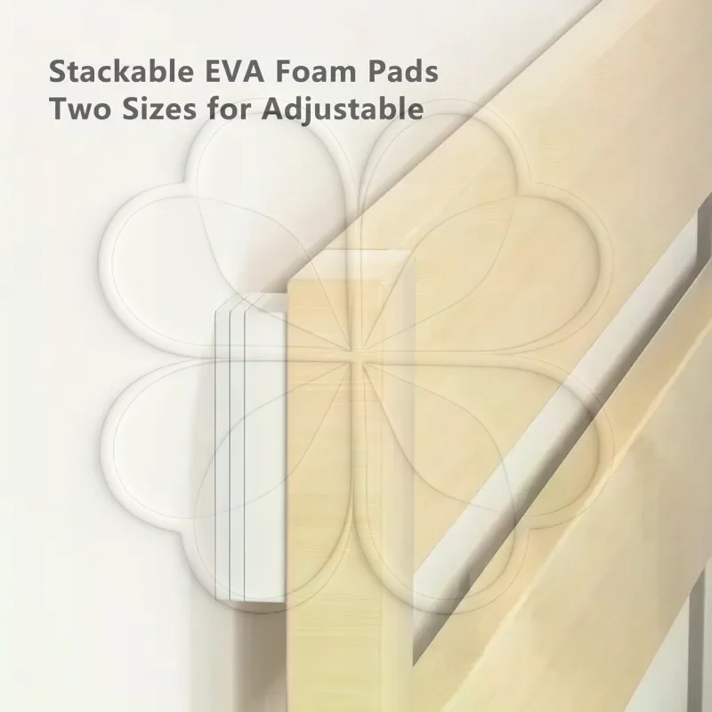 20Pcs EVA Foam Double-sided Adhesive Wall Protector Is Suitable For Shock Protection Of Bed Sofa Bench Wall Anti Vibration Pads