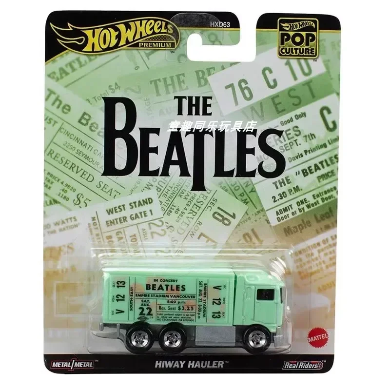 2024 Hot Wheels Car Pop Culture Hdx86-d Series Car Model Alloy Hot Aston Martinthe Beatles Lotus Birthday Gift For Kids Car Toys