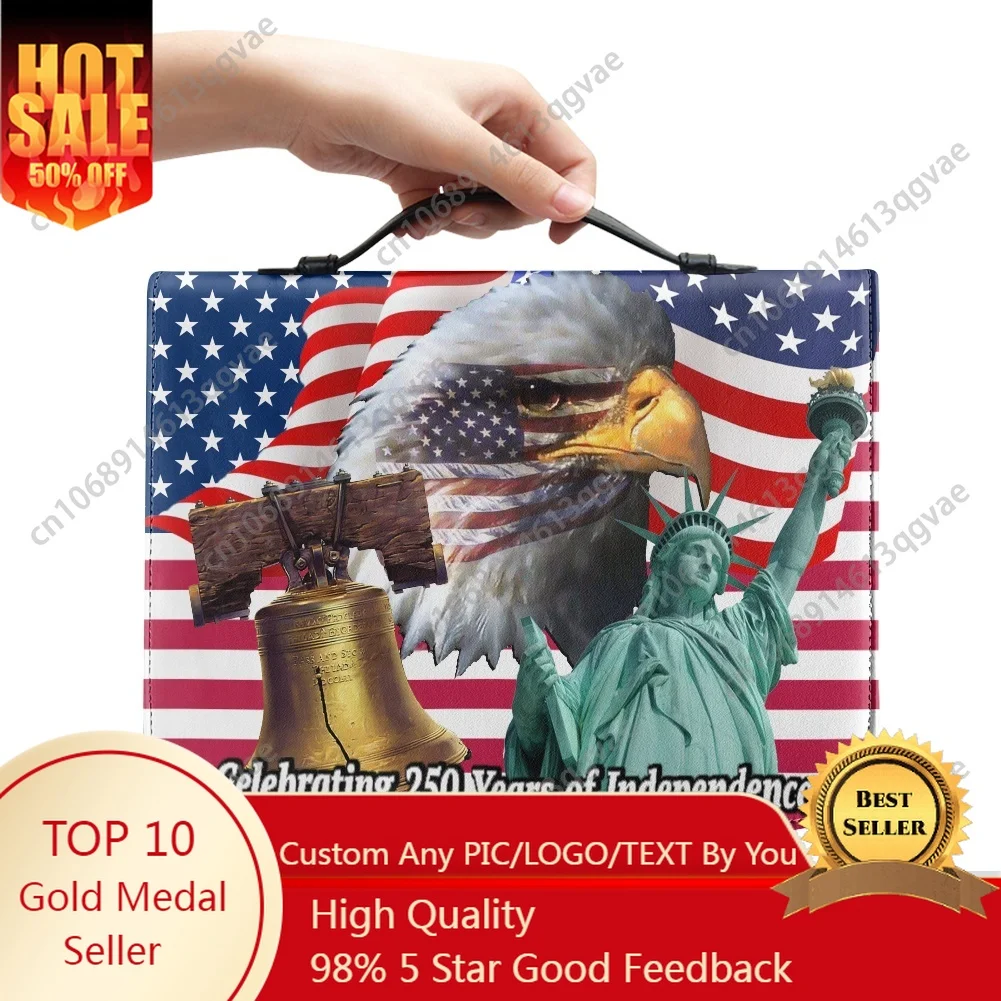 

Сумки для Библии на заказ на 250-летие Америки, чехлы для христианских подарков, упаковка для Библии, водонепроницаемая кожаная сумка с карманами, чехол для упаковки