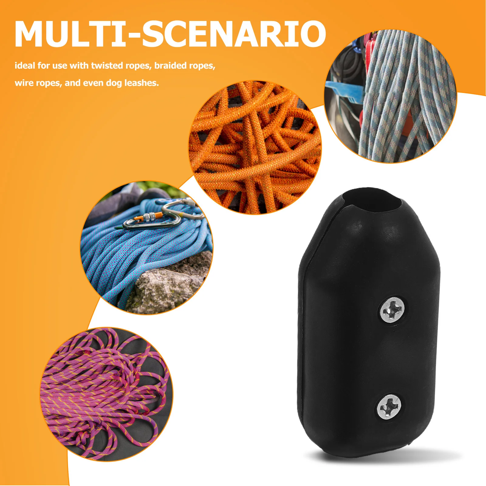 6 шт., зажим для веревки для альпинизма, нейлоновые плетеные веревки, высокопрочный, надежный, зажим для веревки для палатки, зажим для рюкзака