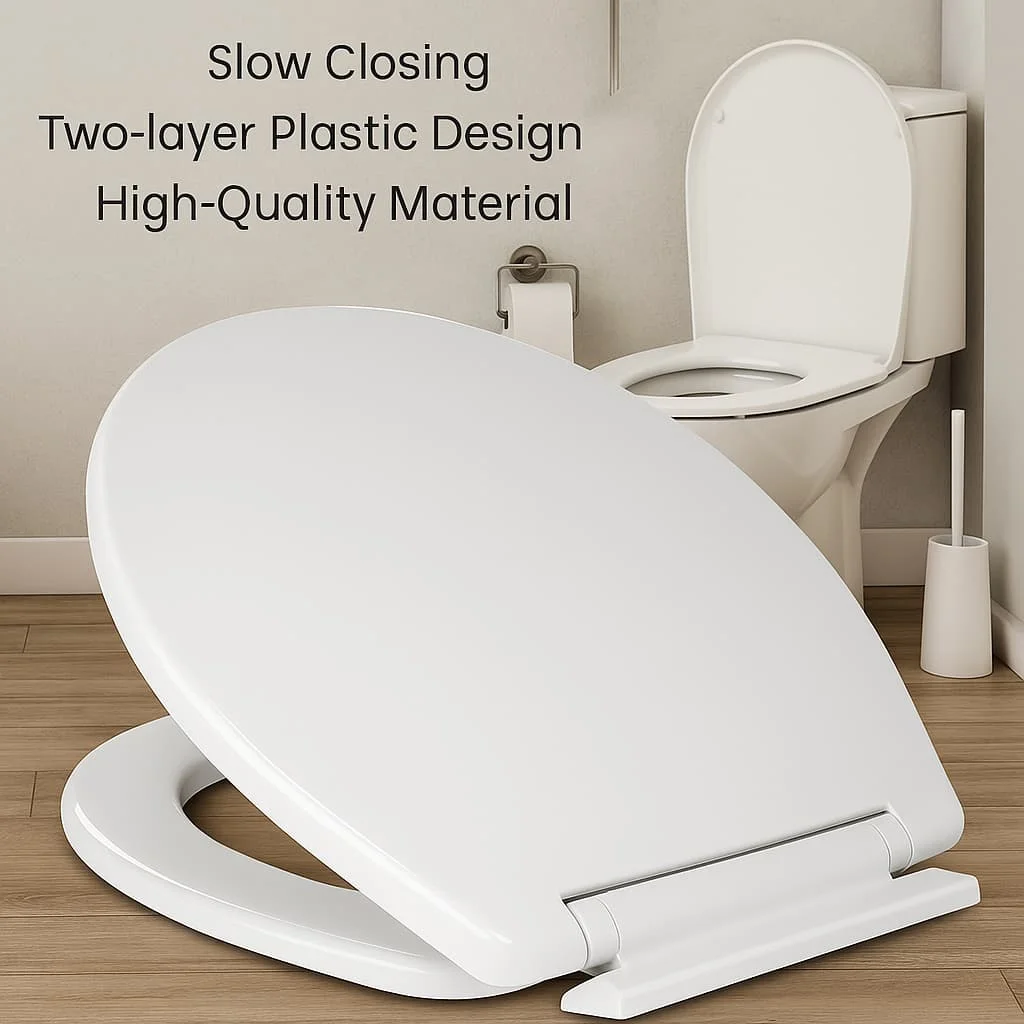 

Быстроустанавливаемая крышка для унитаза, прочное пластиковое сиденье для унитаза, простая установка для домашней ванной комнаты