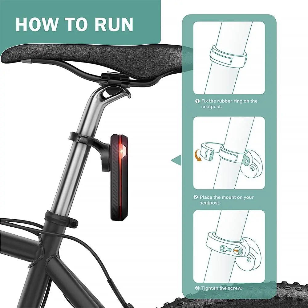 Seat Post Quarter Turn Mount Compatible with Garmin Varia RTL510 RTL515 RVR315, RearVue 820 Rearview - Fit 27.2mm 30.9mm 31.6mm
