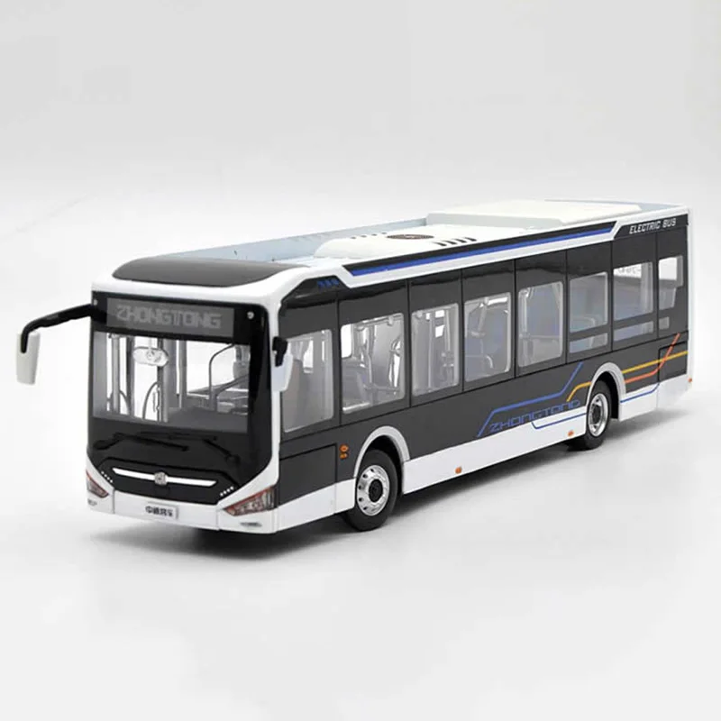 1:42 Scale Diecast Alloy LCK6126EVGRA1 12 Meter Urban Electric Bus Toys Car Model Classic Adult Collection Souvenir Gift Display