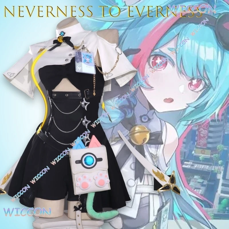 

Костюм для косплея Mag/neverness To Everness, комплект зеленого платья, кавайный игровой наряд, костюм на Хэллоуин, Рождественский костюм для вечеринки, Cos