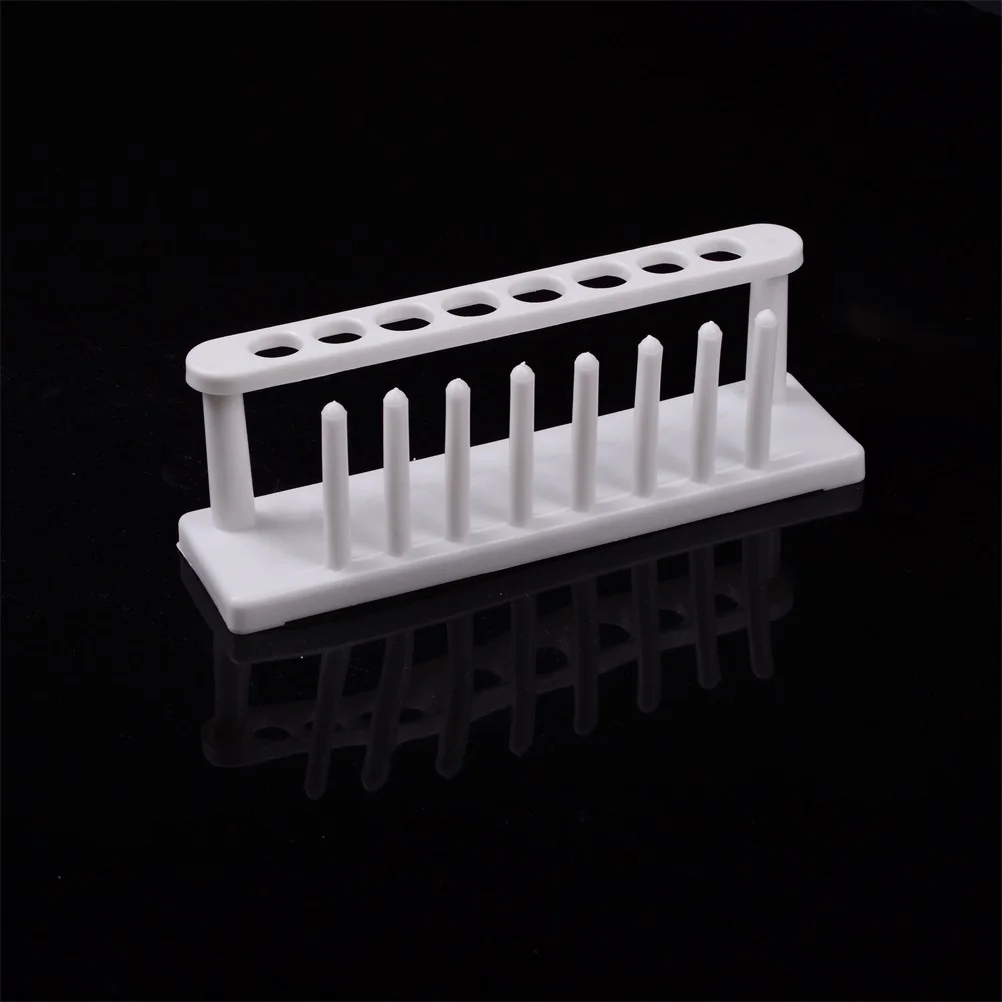 1PC White 8Holes Plastic Test Tube Rack Testing Tubes Holder Storage Stand Lab Supplies