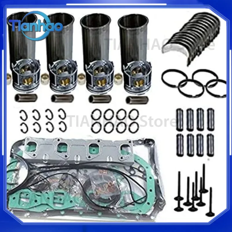 New Overhaul Rebuild Kit for 2L 2LT Engine Piston Gasket Bearing Kit for Engine Parts