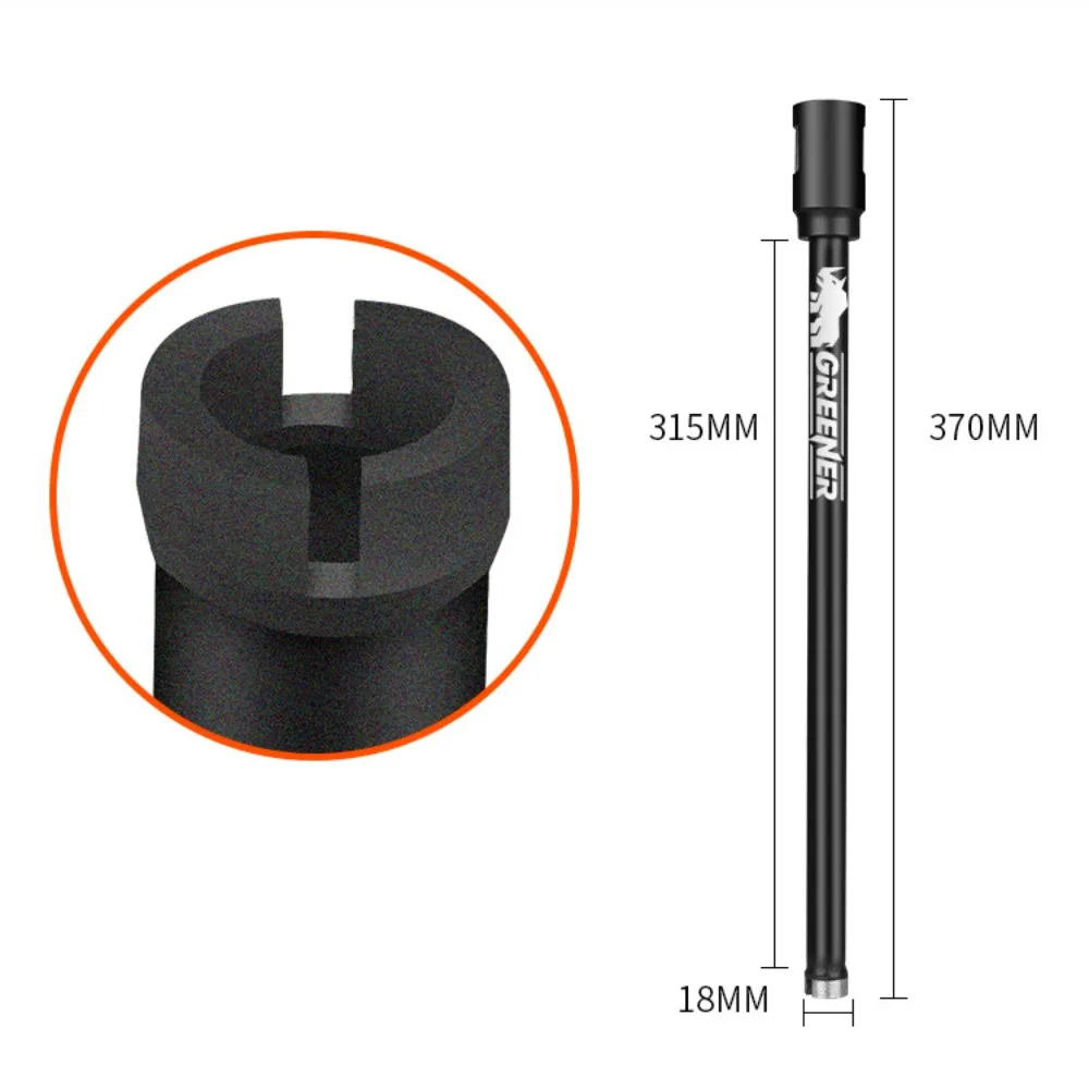 

Diamond Core Hole Drilling Tool Quick Drying 32x370mm Masonry Diamond Core Drill Bit Water Head Integrated Mountain Tooth