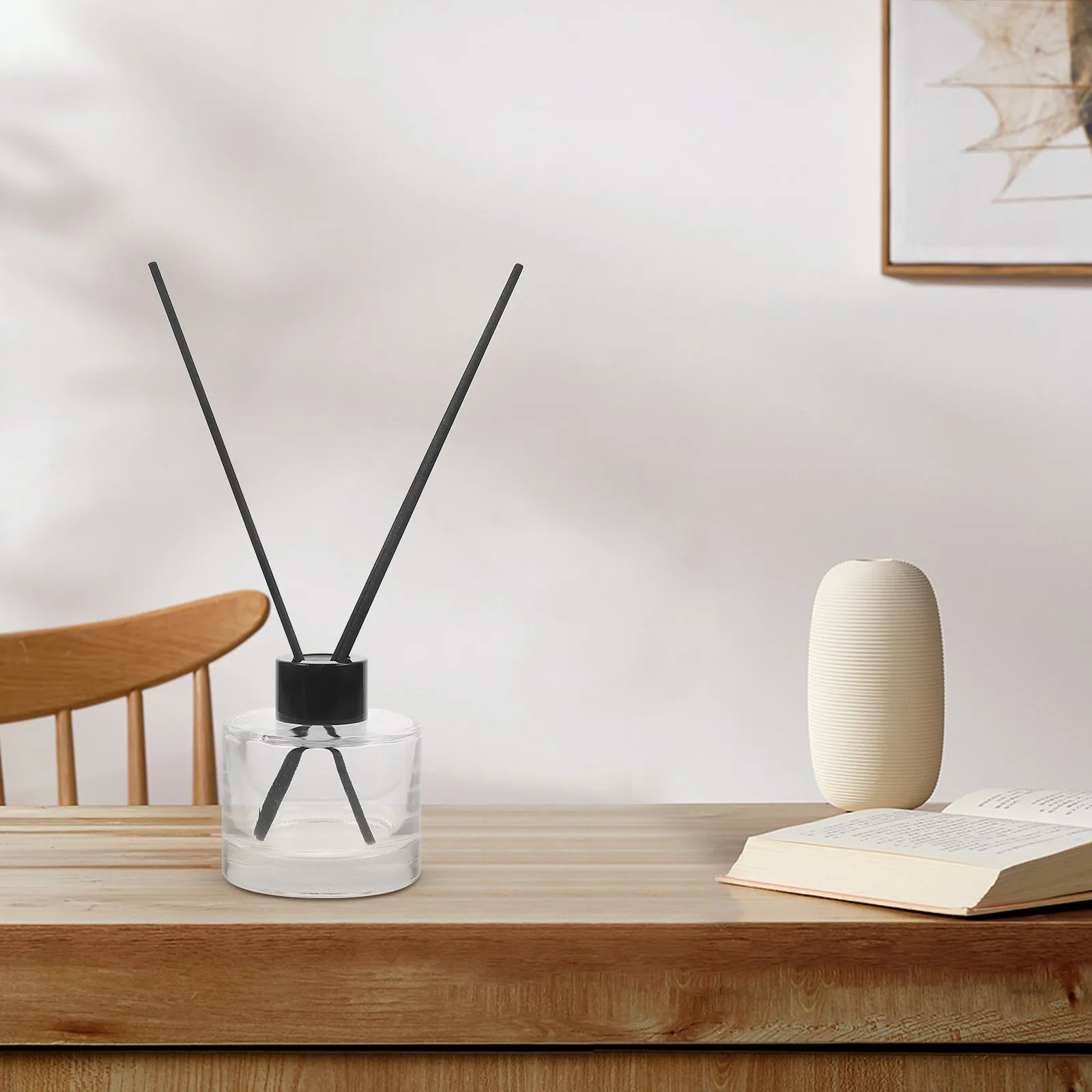 

Набор из 1 флакона-диффузора для ароматерапии: прозрачные стеклянные бутылки для эфирных масел, для дома, офиса, спа-салона, декора, многоразовые, для ароматизации