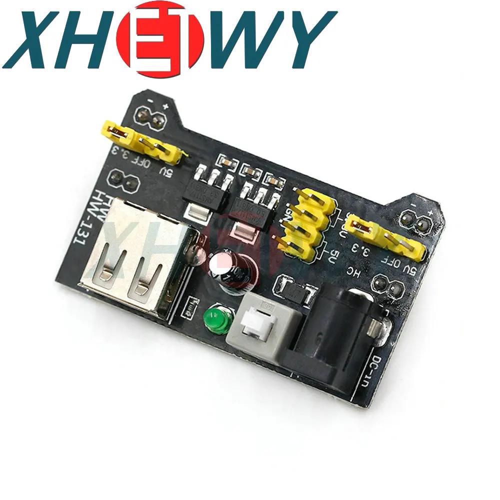 Mb102 Breadboard Dedicated Voedingsmodule Mini Micro Usb Zwart Wit 2 Way 3.3V 5V MB-102 Soldeerloze Broodplank