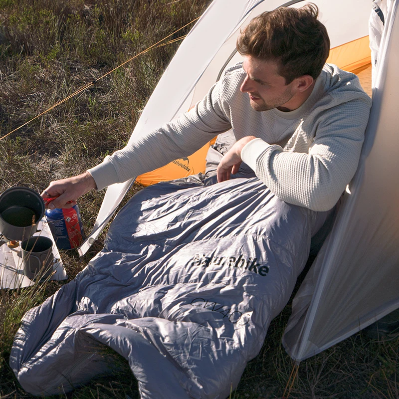 Naturehike Duck Down Sleeping Bag CW400 CW700 Adult Outdoor Camping Winter Thickened Cold Lightweight Sleeping Bag 6