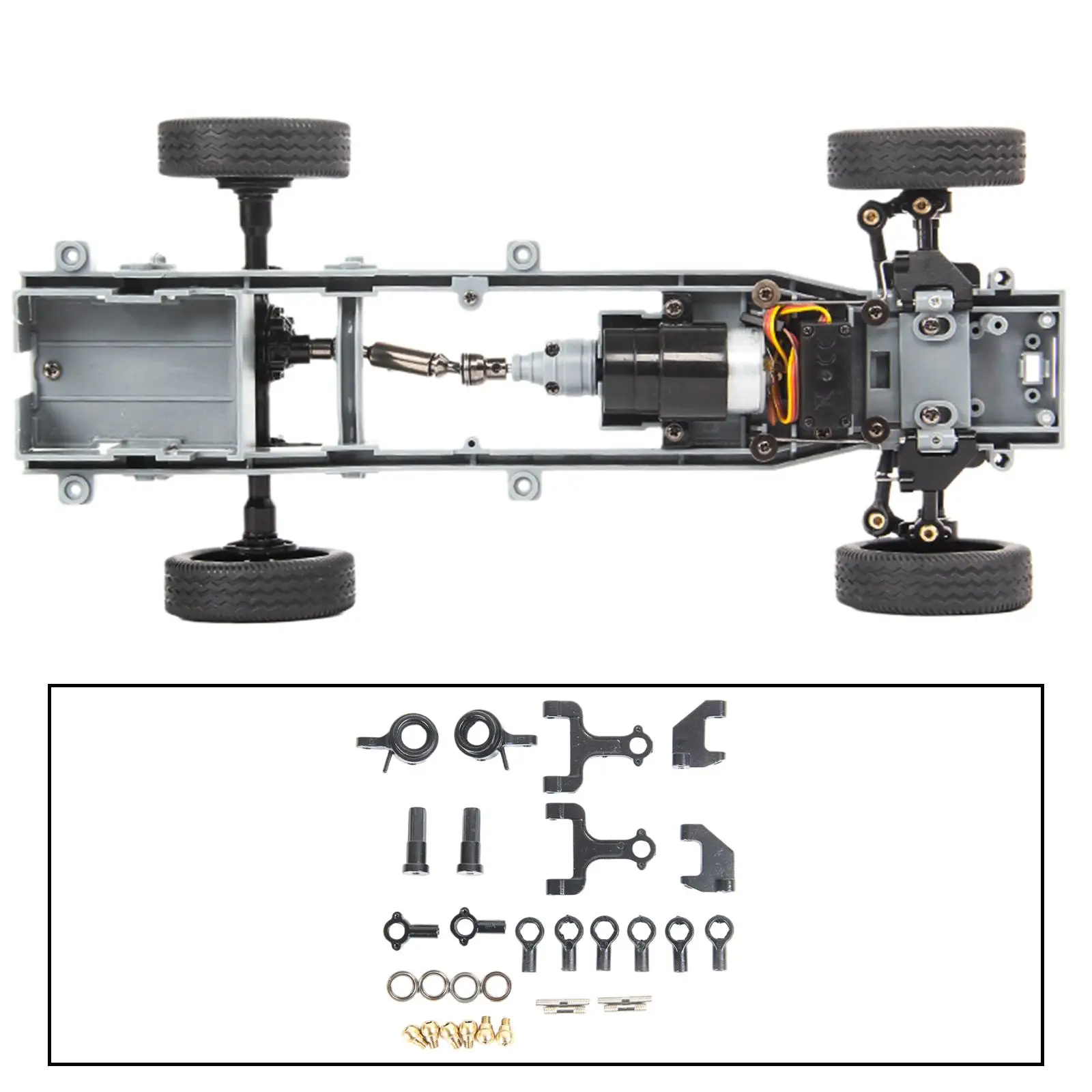مجموعة ذراع التأرجح العلوي والسفلي ملحقات استبدال التعديل ملحقات النموذج المعدلة لسيارة WPL D12 RC #2