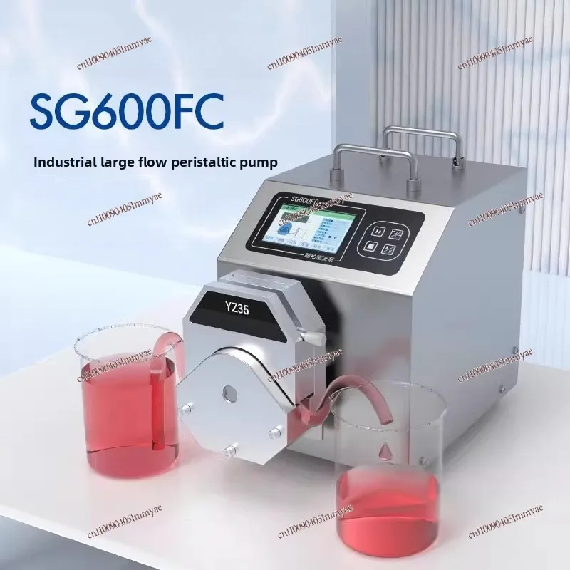 Industrial large flow series peristaltic pump water reducer constant current multi-channel filling machine