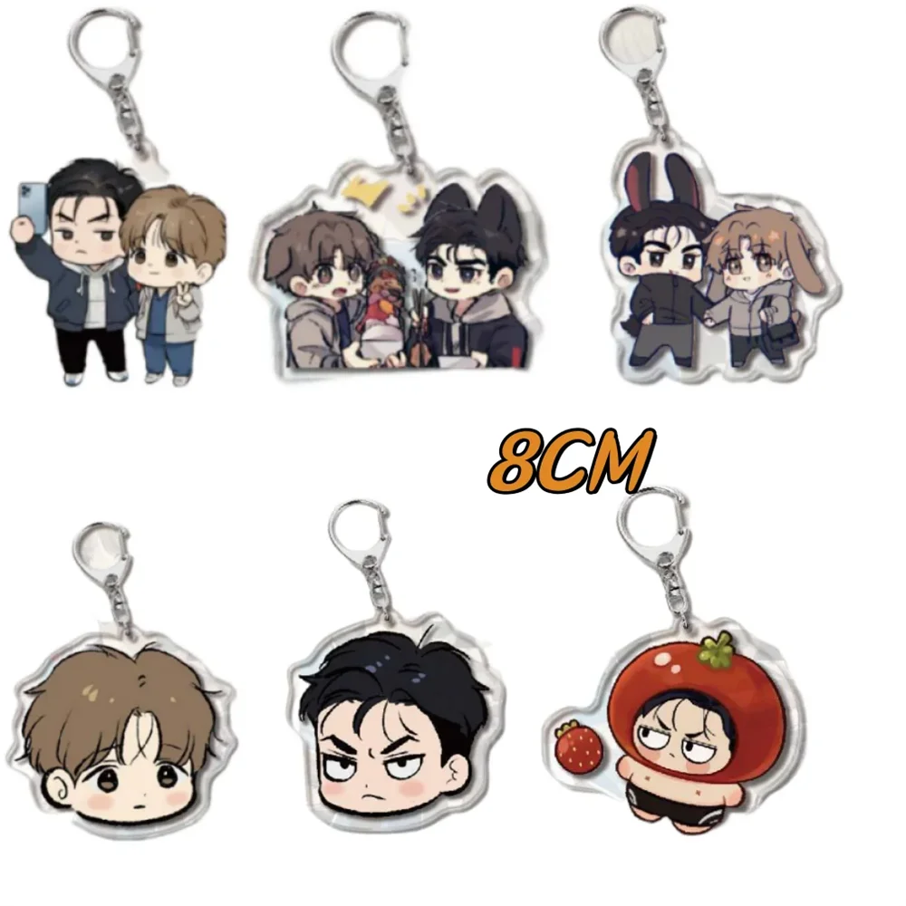 

Popular 6cm BL Anime Mo Zhou Acrylic Keychain Model Cosplay Characters Ornament Accesorios Goods Collection Gifts