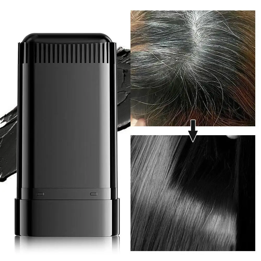 

2in1 Hair Dye Stick with Comb Black Brown Coffee Long White Lasting Hairline Hair Hairs Pen Coloring Temporary Covered C9Q0