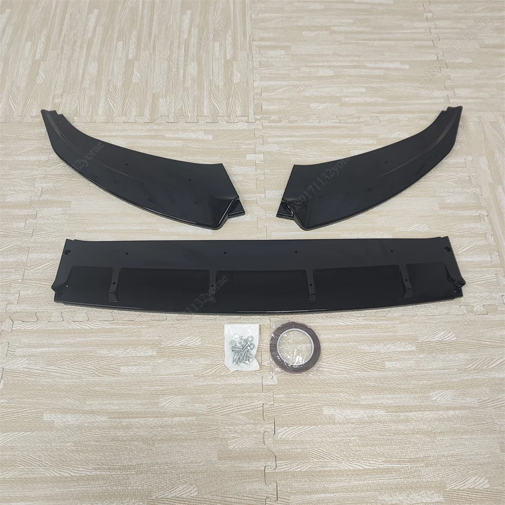 For VW Caddy MK5 TDI TSI 2020-2025 Maxton Style Car Front Bumper Lip Spoiler Splitter Diffuser ABS Gloss Black Bodykits Tuning view 6