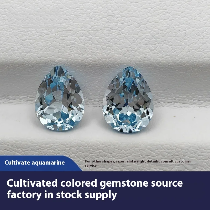 

Ювелирные изделия Jinglin, оптовая продажа, лабораторная краплевидная аквамарин, метод подъема, голый камень, инкрустация дизайна ювелирных изделий