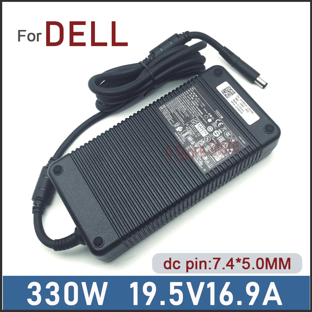 Fonte de alimentação 330W para Dell G15 5515, G16 7630 7635, G15 5530 5535, P124F001 P51E001 P120F001 RTX 4090 4080 Carregador para laptop para jogos