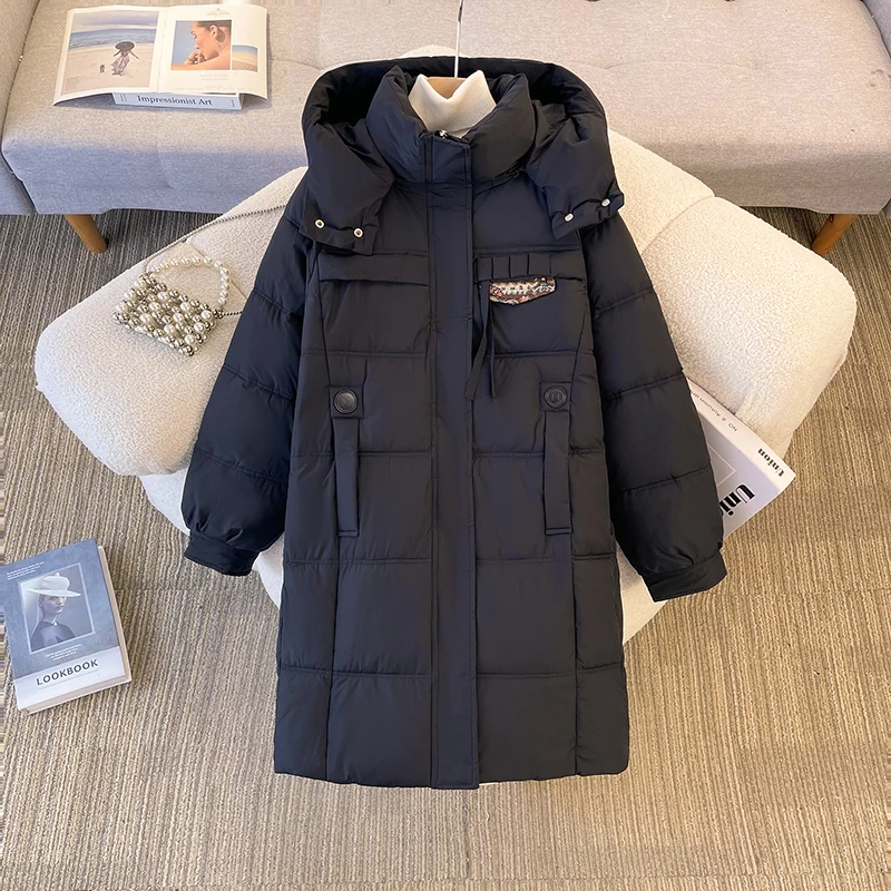 

Женское зимнее пальто среднего возраста, женская теплая утепленная хлопковая стеганая куртка, женское длинное хлопковое пальто с вышивкой, зимняя куртка