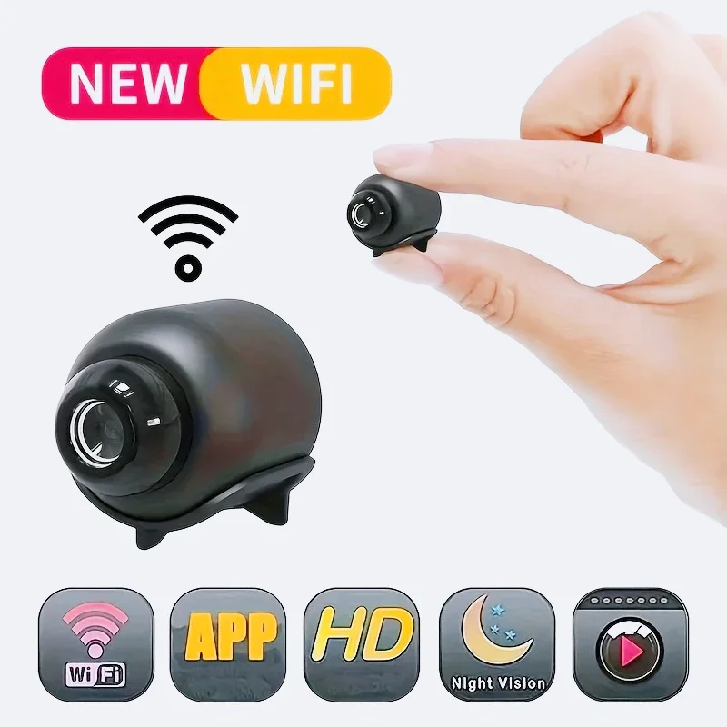 1080P HD Mini WiFi Camera Indoor Safety Security Surveillance Baby Monitor Night Vision Camcorder IP Cam Audio Video Recorder