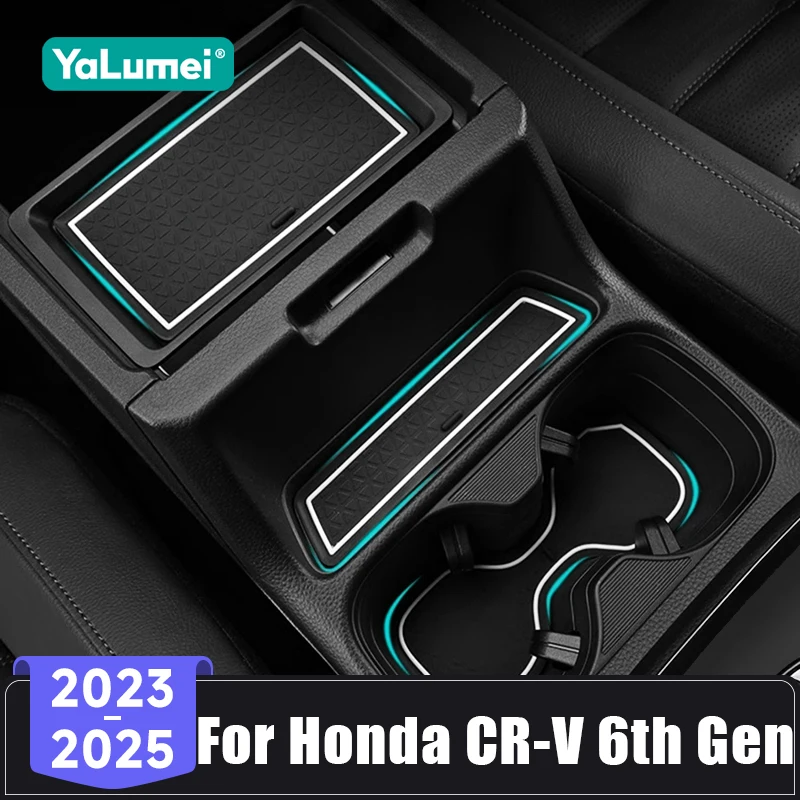 Für Honda CR-V CRV 6. Generation 2023 2024 2025 Silikon Autotür Nut Rutschfeste Matten Tor Slot Cup Pads Armlehne Kissen Zubehör