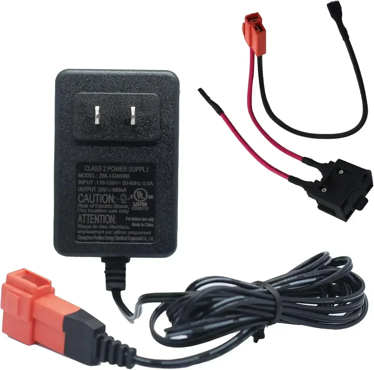

Plastic Ride-On Cars Battery Charger Battery Charger With Square-hole Charging Cable Input Range Of 100-240V And Outputs 6V/12V