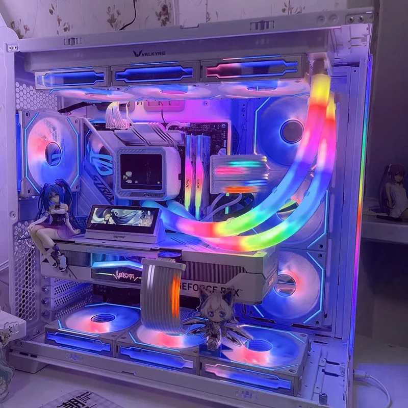 ソフトチューブARGBベストCPU水冷クーラーマザーボード制御冷却ラジエーターチューブ5V 3ピンARGBコンピューターケース装飾ホースPi