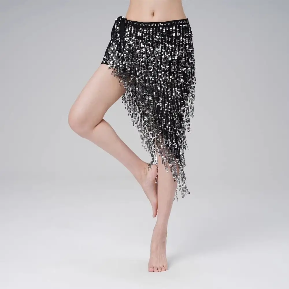 Dancer Tassels Sequin Fringed Skirts Bohemian Sequins Belly Dance Belt Sexy Waist Chain Women