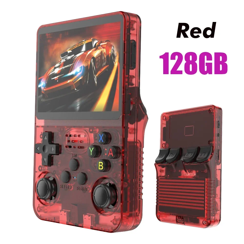 Open Source R 36S Retro Handheld Video Game Console Linux Systeem 3.5 Inch Ips Scherm Draagbare Zakvideo Speler 64Gb 128G Games