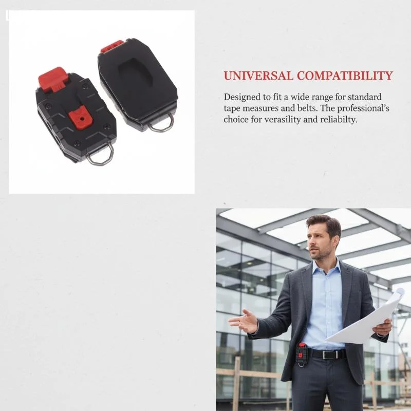 Portable Waist Tape Measures Storage Universal Fixed Type Tool Holder Professional Tool Hanger Clip Tape Measure Quick Hanging