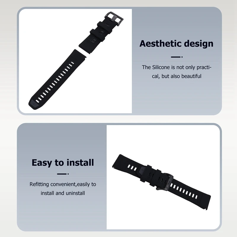 حزام ساعة سيليكون للغارمين فينيكس 8 5 6 7 برو حزام ناعم للرجال والنساء لساعة Garmin Forerunner 965 955 935 26 مللي متر