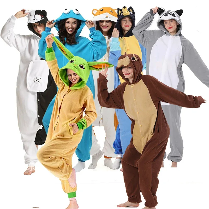 

Women Pajamas Onesie Anime Kigurumi For Adults Halloween Cosplay Costume Men Full Body Pijamas Whole Clothes Piece Sleepwear