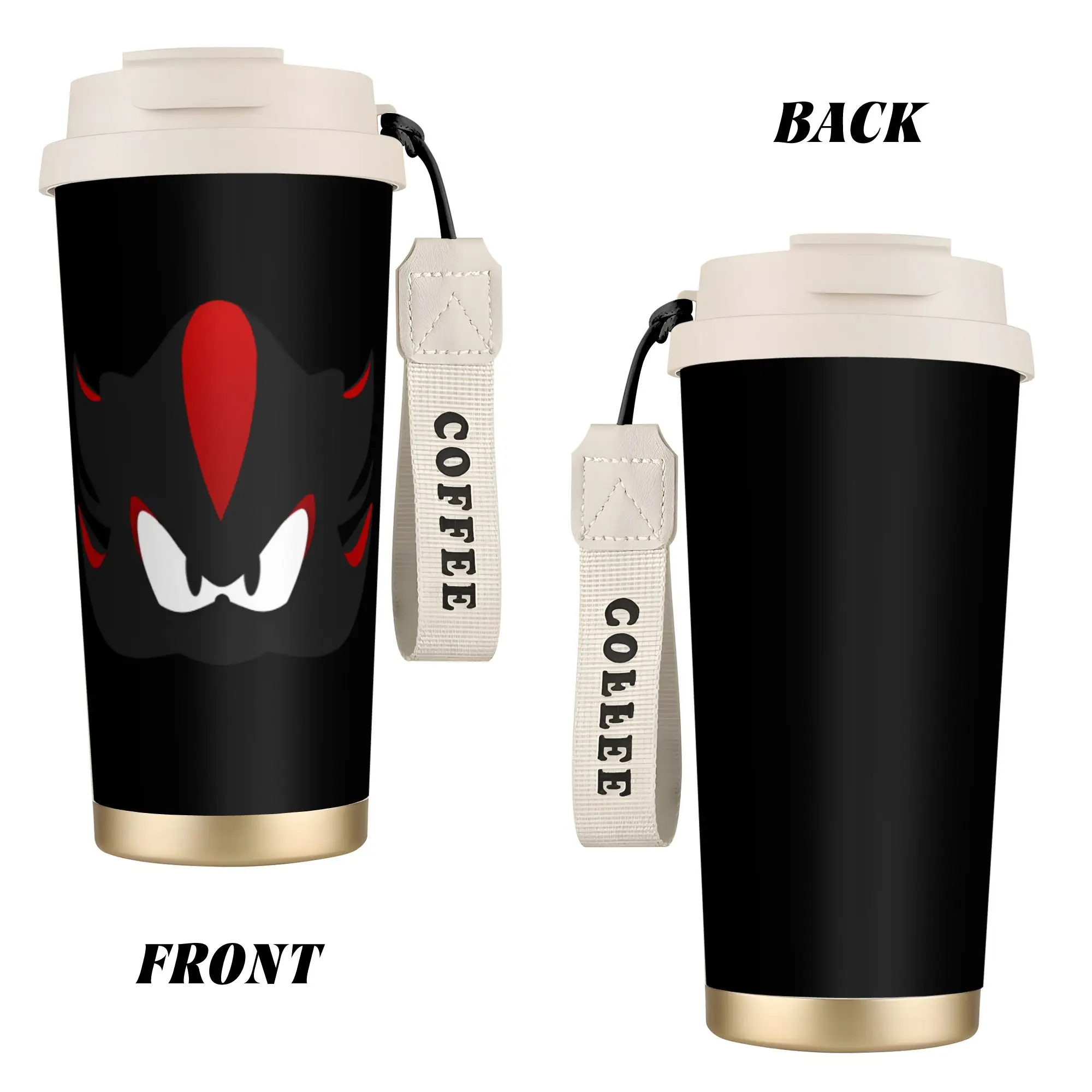 S-Shadow The Hedgehogs Stainless Steel Coffee Cup Cartoon Thermal Cup Travel Outdoor Mugs Hot Cold Drink