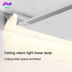 Invisible Line Light Linear Lighting Ceiling Rigid Strip Wall Lamps LED Backlight Strip in Recessed Aluminum Floating Ceiling