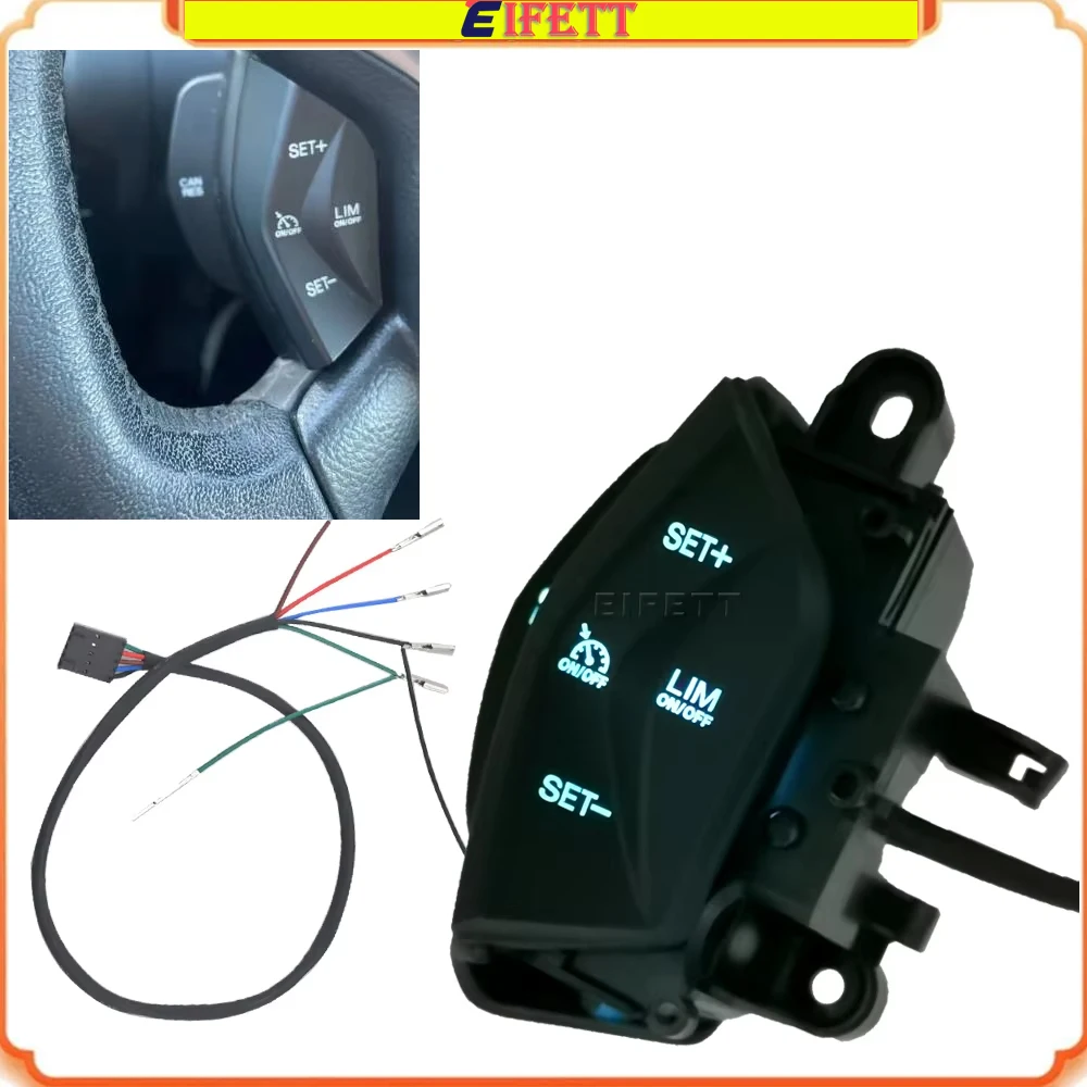 For Kuga 2012 2013 -2015 Ford Focus 3 2012-2014 Cruise Control Switch Multifunction Steering Wheel Button Car Accessories Kit