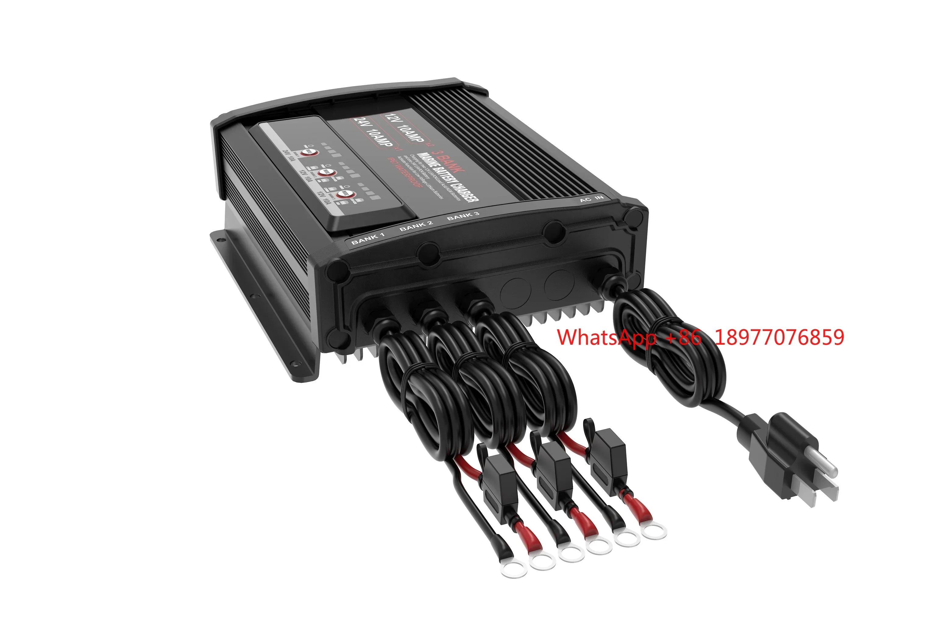 Smart Waterproof Wake Up Function On-Board Boat Marine Charger 3 Bank 2X12V 20A (lead Acid/AGM/LiFePO4) + 1X24V 10A (LiFePO4)