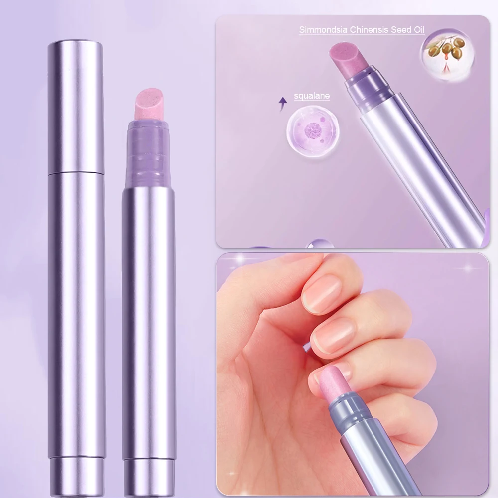 1pcs 3 In 1 Remover Dead Skin Essence Pen For Nail Repair Nail Cuticles Pusher Pen Anti-barb Nourishing Nail Nutrition Oil Pen