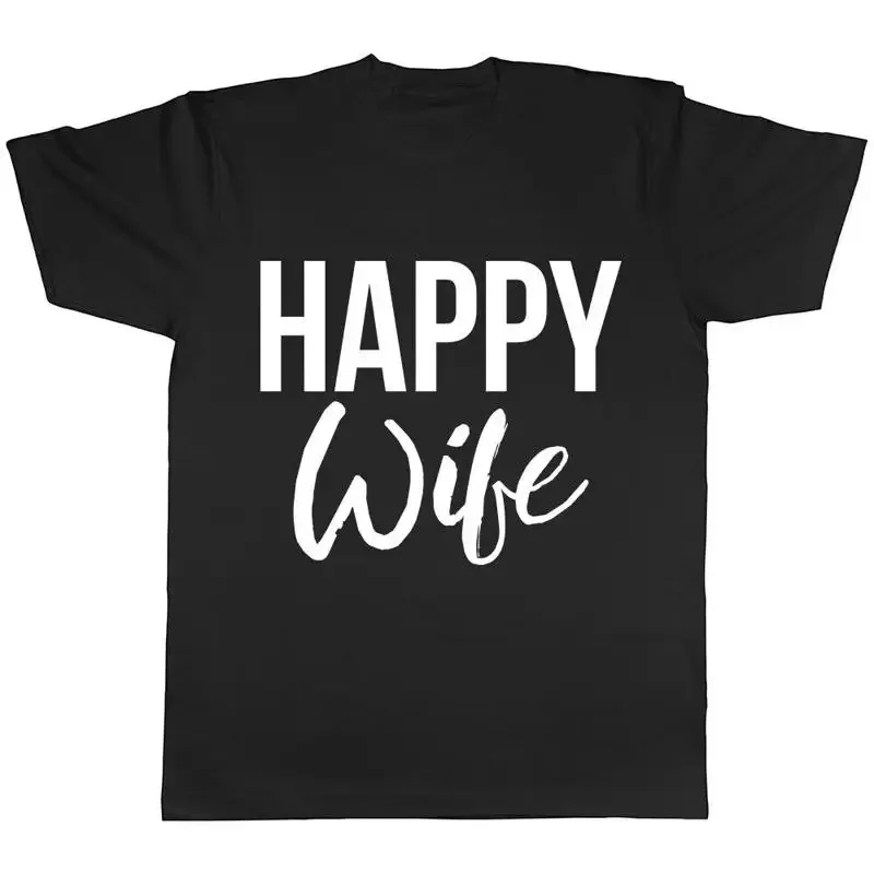 Happy Wife Womens Ladies Marriage Partner Spouse T-Shirt Tee