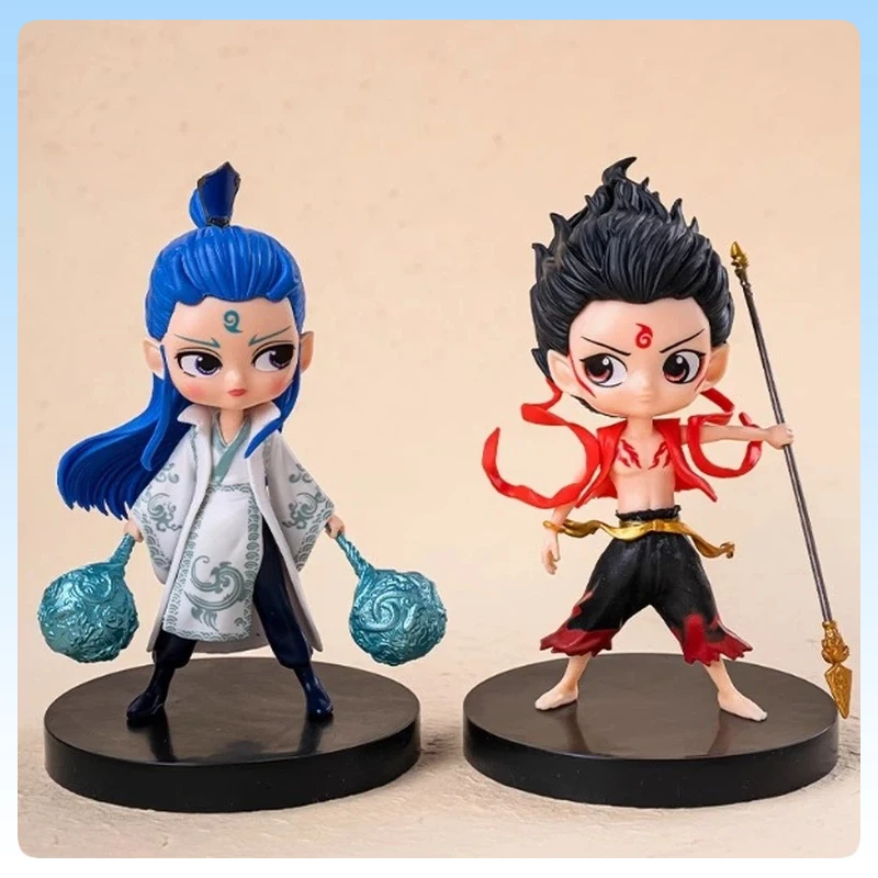 

Nezha and Ao Bing High Quality Figurines Desktop Car Decorations Nezha The Demon Boy'S Descent Merchandise Collectible Toys