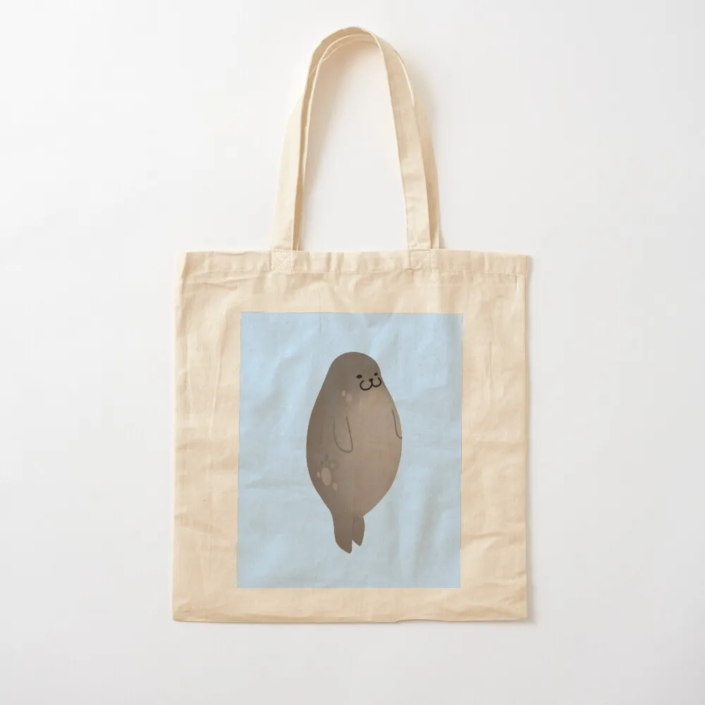 Cute Mochi Seal - Round seal standing Tote Bag cute tote bag tote bag canvas bags luxury women