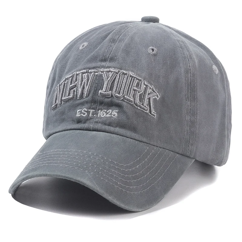 2026 New York Washed Cotton Cap für Herren und Damen – Gorras Snapback Caps Baseball Caps Sonnenschutz Casquette Dad Hat Outdoor Cap – Detail 14