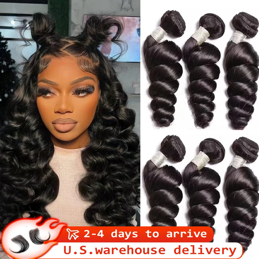 

30, 40 дюймов, свободные глубокие волны, 3, 4 пучка, бразильские Remy, 100% необработанные необработанные человеческие волосы, вьющиеся пучки, плетение наращивания