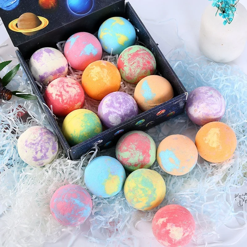 Bath Bombs Bathroom Easy Carry Skin Exfoliating Bubble Balls 1 Box Exfoliation Anti-fatigue Skin Care Products Fragrance