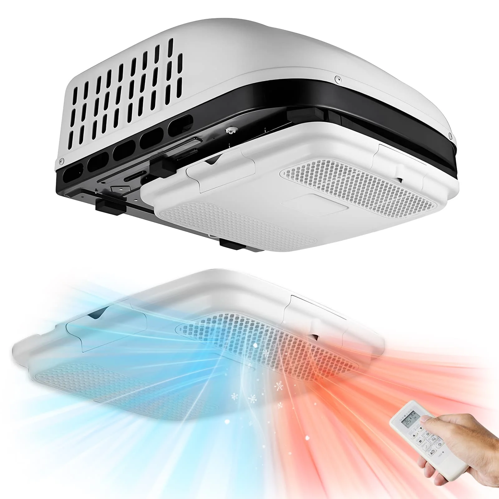 15000BTU RV Air conditioning System CamperVan Caravan Air Conditioner roof 115v 220v Electric Automotive Parking Motorhome Ac