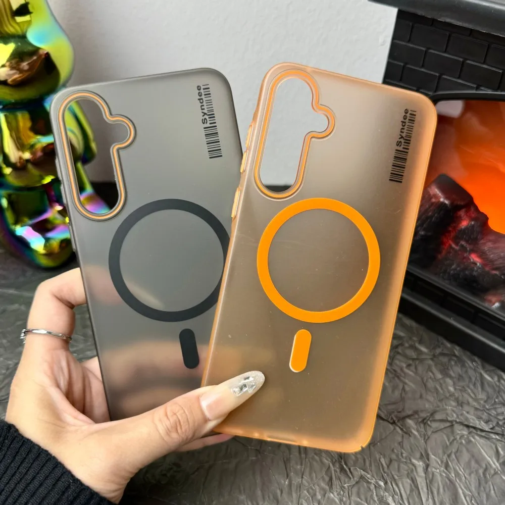 

Translucent Magnetic Phone Case for Galaxy A25 A24 A06 A05 A05s A04 A04s A14 A12 A13 4G 5G Wireless Charging Shockproof Cover