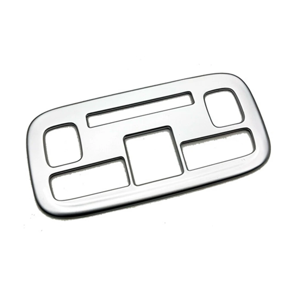 Car Silver Interior Front Reading Light Lamp Cover Trim Sticker for Sienta 2022 2023