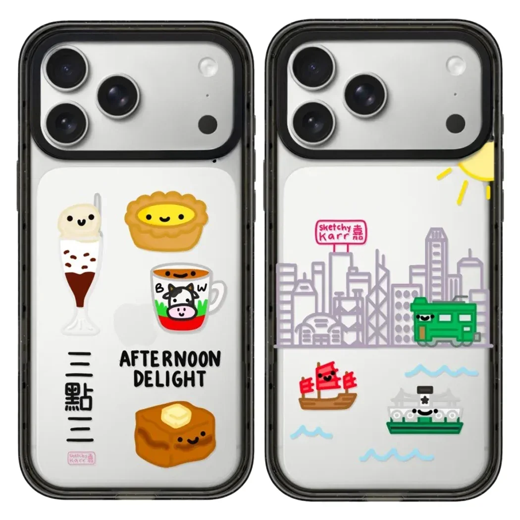

Graffiti Architecture Food Acrylic Black Border Magnetic Case: Compatible with IPhone 17 16 15 14 13 12 Pro Max 17 Air