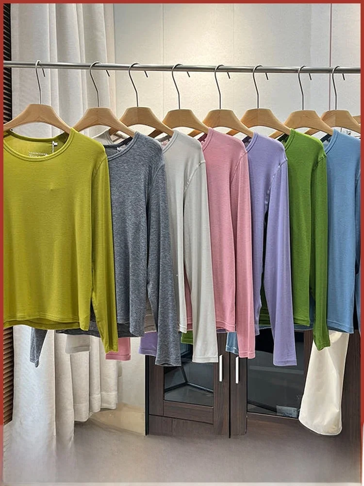 

Women's Merino Wool Knitted T-irt Qui Dry Breathable Outdoor Sports Sweat Absorption Elastic Base irt Soft to Doubt